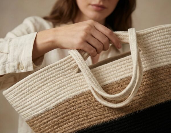 The Cozy Eddit | Artisan Stripe Basket