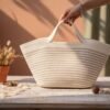 The Cozy Eddit | Ivory Weave Basket
