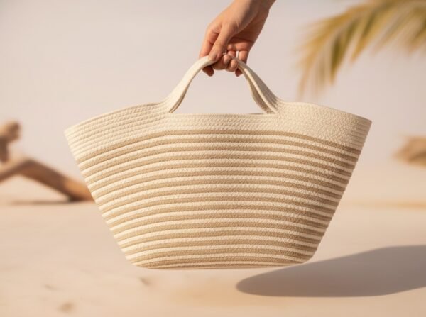 The Cozy Eddit | Ivory Weave Basket