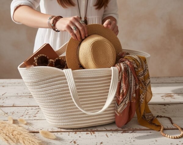 The Cozy Eddit | Ivory Weave Basket