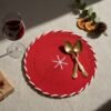 The Cozy Eddit | Classic Red Woven Placemat