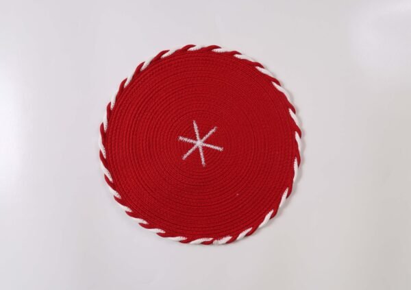 The Cozy Eddit | Classic Red Woven Placemat
