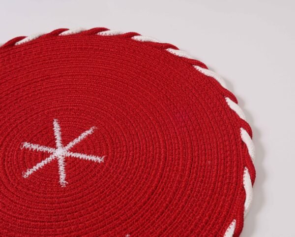 The Cozy Eddit | Classic Red Woven Placemat